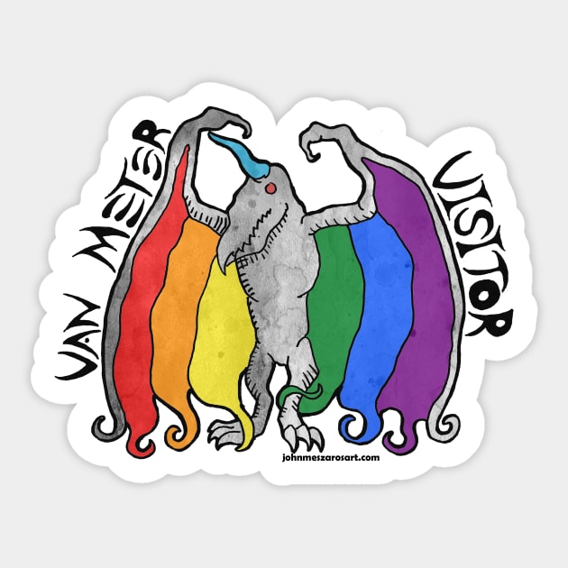 Van Meter Visitor LGBT Pride Sticker by NocturnalSea